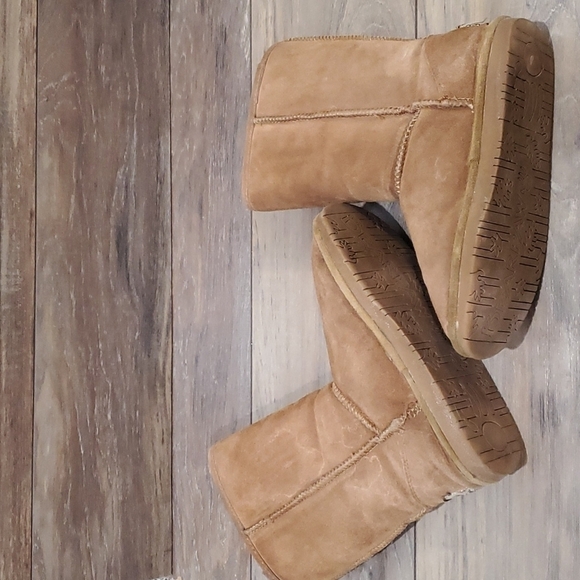 Bearpaw Womens Tall Fur Suede boots shoes sz 7 - Picture 9 of 14